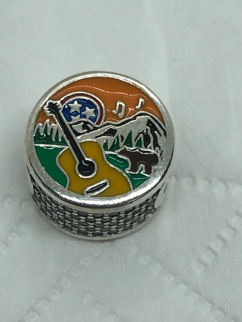 ✨ ✨Pandora Tennessee Keepin' It Country Charm Guitar Bear Mountain Bead